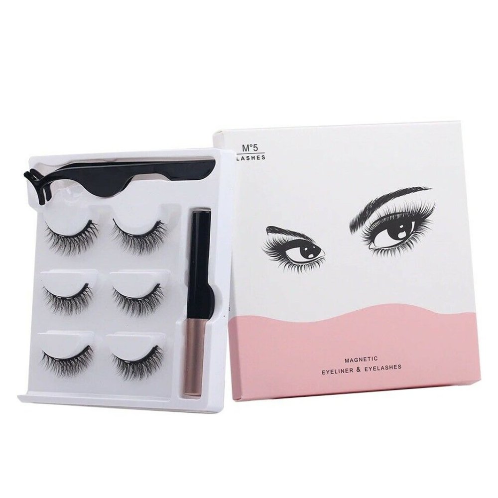 3 Pairs Eyelash Magnetic Eyeliner Set Makeup Tool